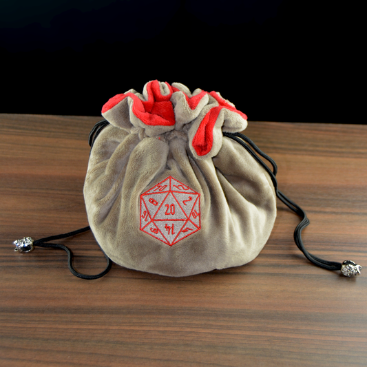 Multi-pocket d20 Dice Bag - Khaki