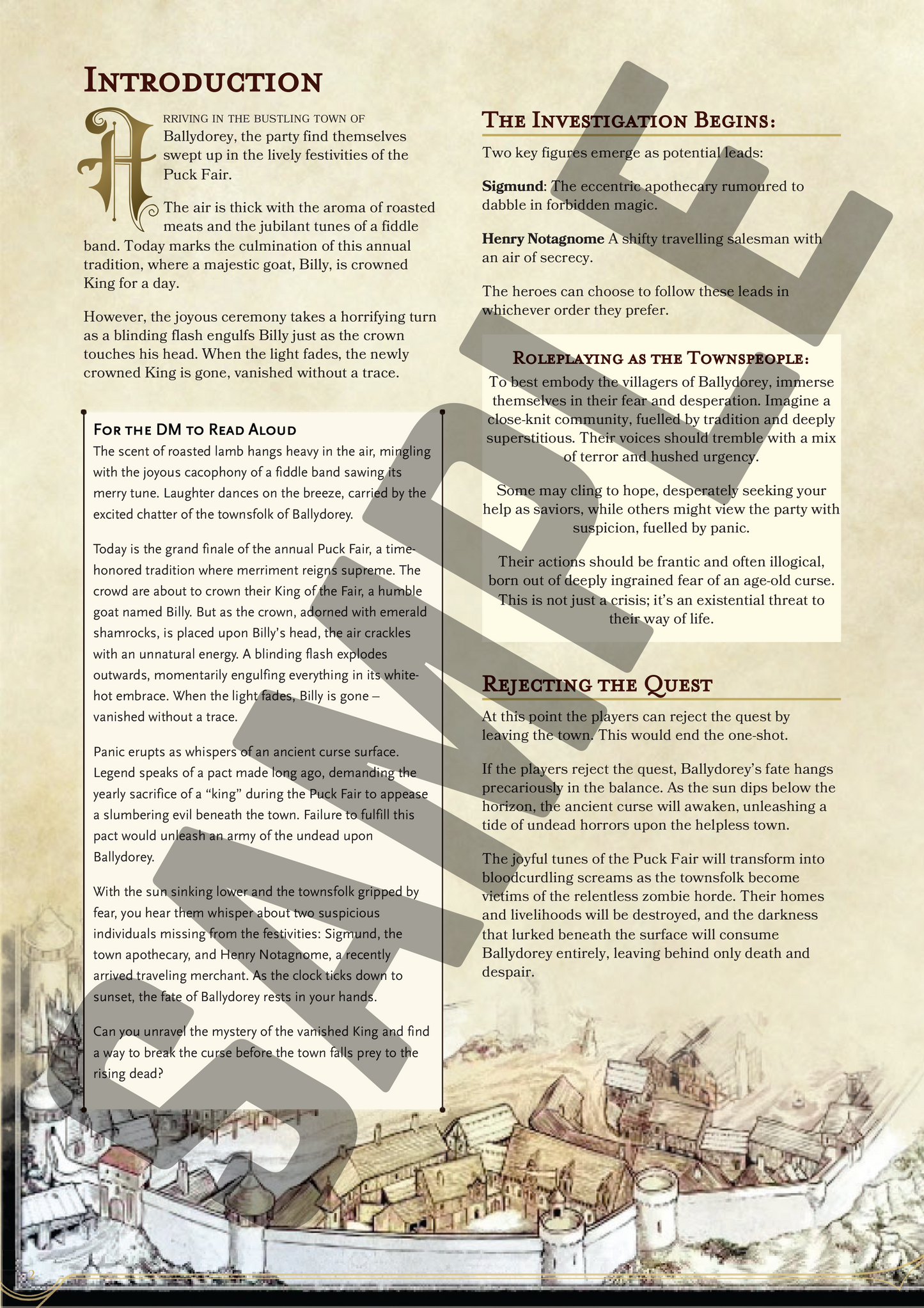 The King of the Fair - an Irish D&D Adventure