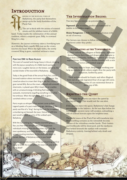 The King of the Fair - an Irish D&D Adventure