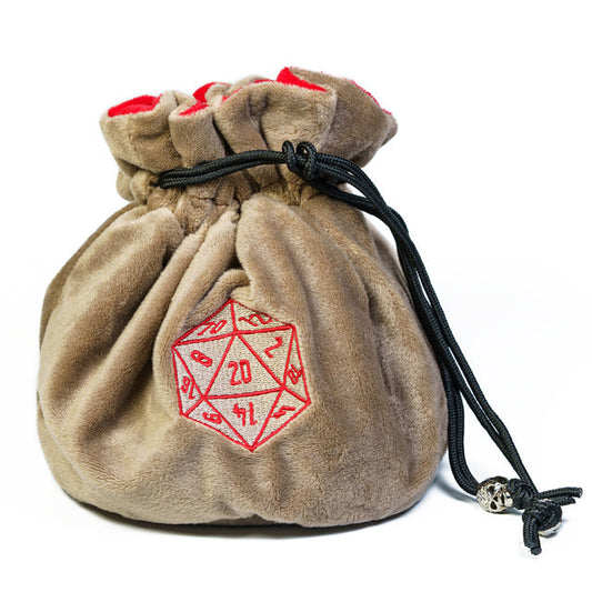 Multi-pocket d20 Dice Bag - Khaki